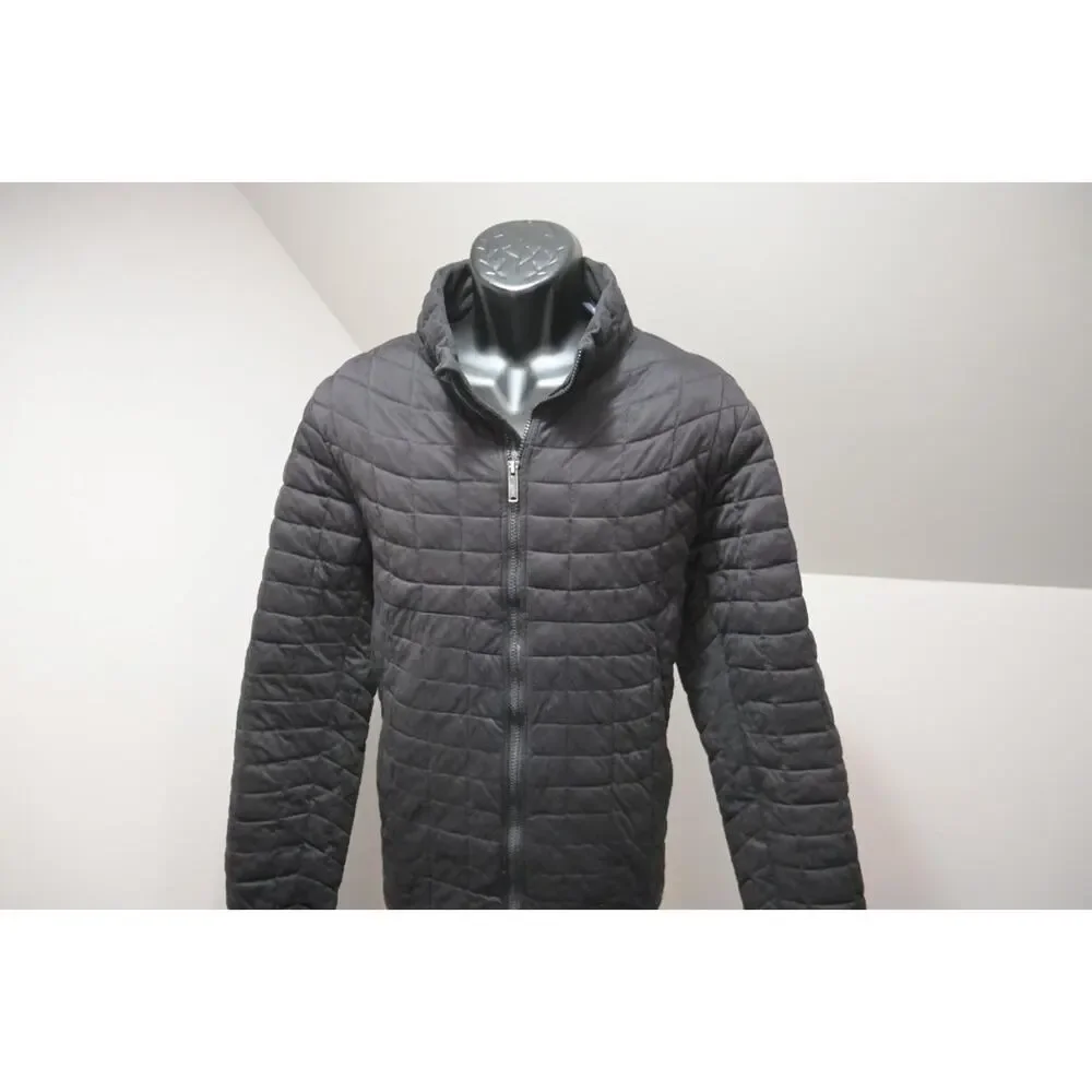 Ben Sherman‎ Quilted Puffer Jacket Black Full Zip Performance Mens Size Large